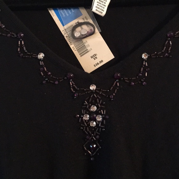 NWT Covington’s women’s 2X  long sleeve sweater - Picture 2 of 5